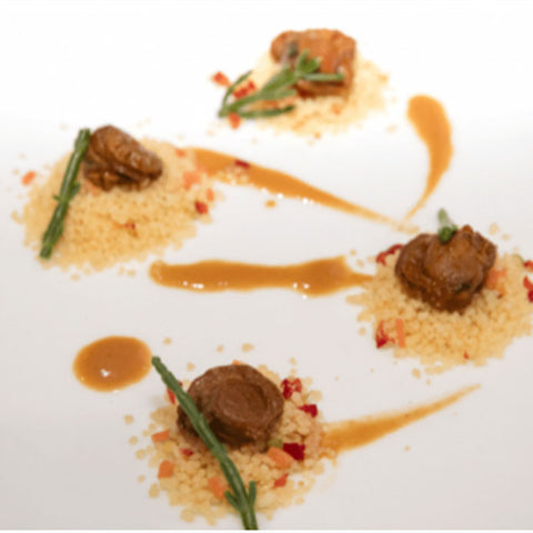 Zamburiñas con curry y cous cous- Frinsa con Pepe Solla