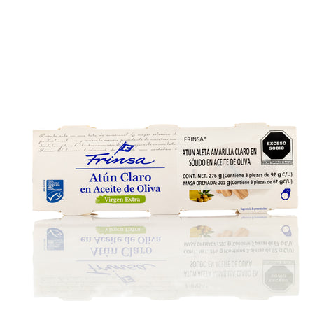 Atún Claro En Aceite De Oliva Virgen 3 Pack