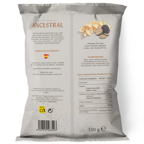 Papas Fritas Sabor Trufa Negra 170Gr