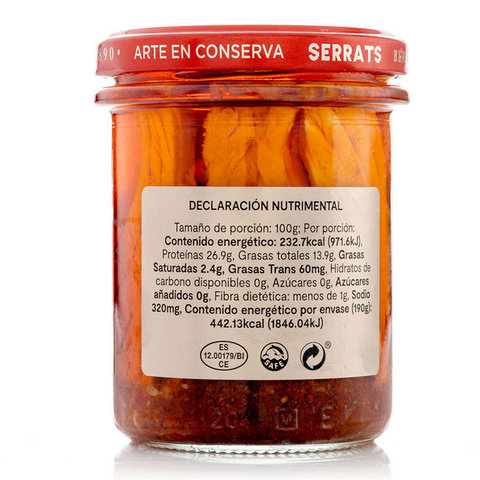 Atún Bonito Del Norte Con Pimiento En Aceite De Oliva 190G