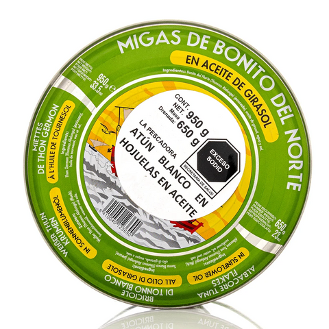 Migas De Bonito Del Norte En Aceite De Girasol 950G