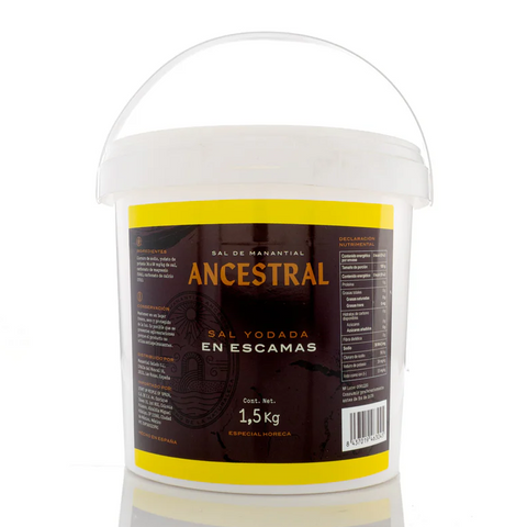 Cubeta De Sal De Manantial En Escamas - 1.5 Kg
